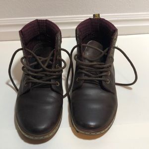 Dr. Martens boots brown leather lace up
